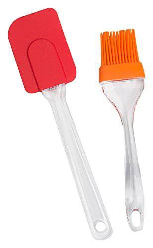 1 Oil Brush with 1 Spatula Big ( 1 Pair )