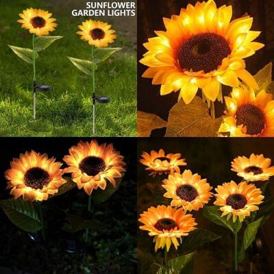 Unique Solar Rechargeable Sunflower ???? light