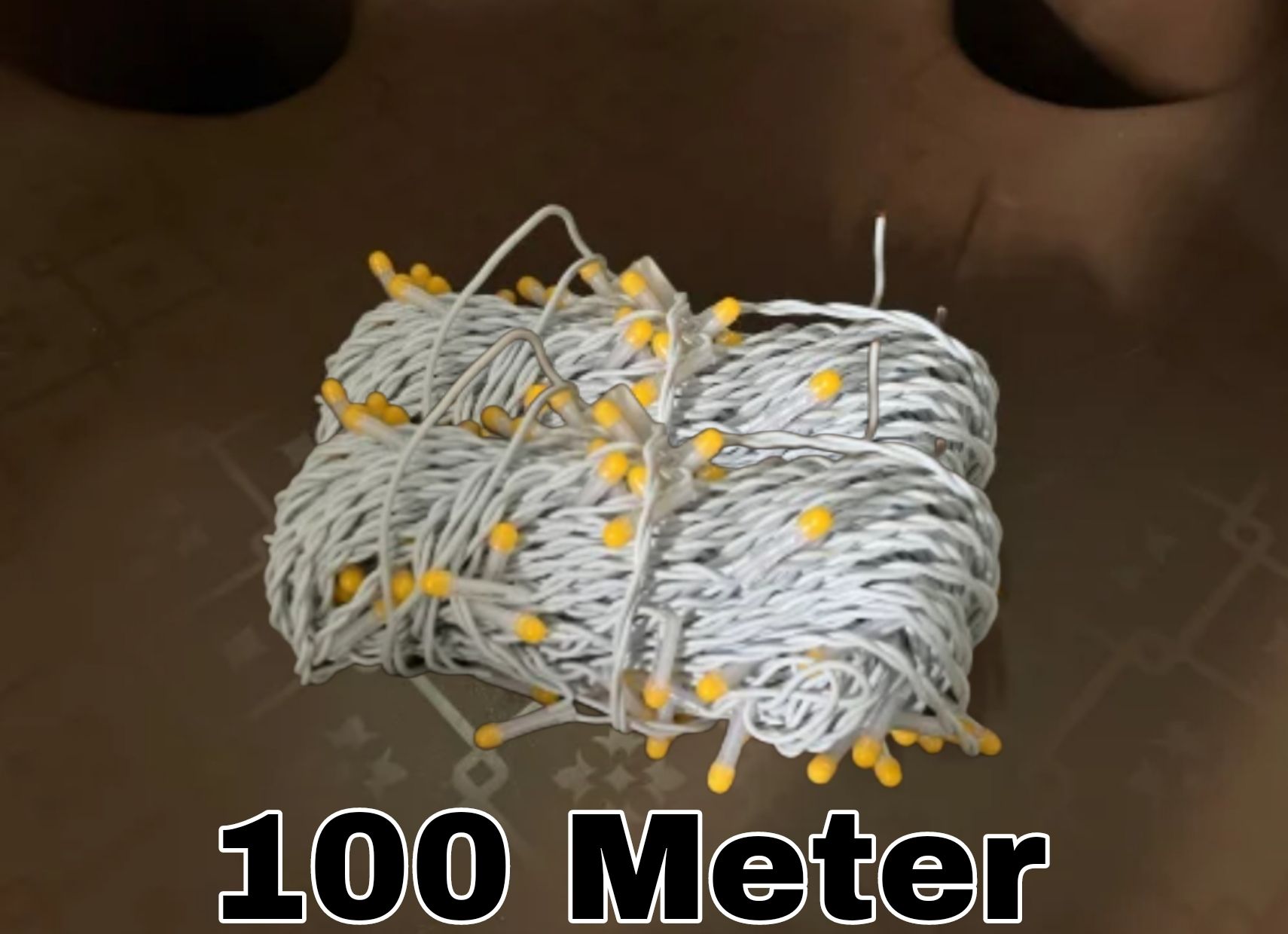 100 Meter Premium High Pixel Light original with box warm white
