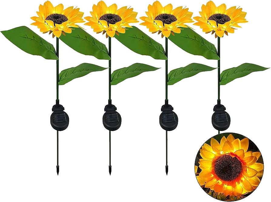 Magic ✨ Solar Sunflower ???????????????? Set of 4 original ???? with box