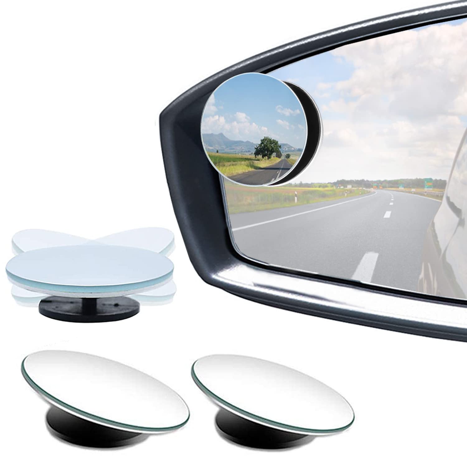 New Blind Spot Mirror set of 2 mirror 360 degree flexible