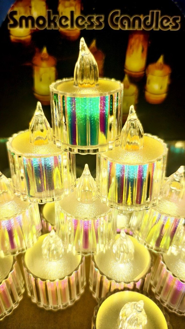 Luxury Rainbow led Lining Candle model 1 (set of 24)