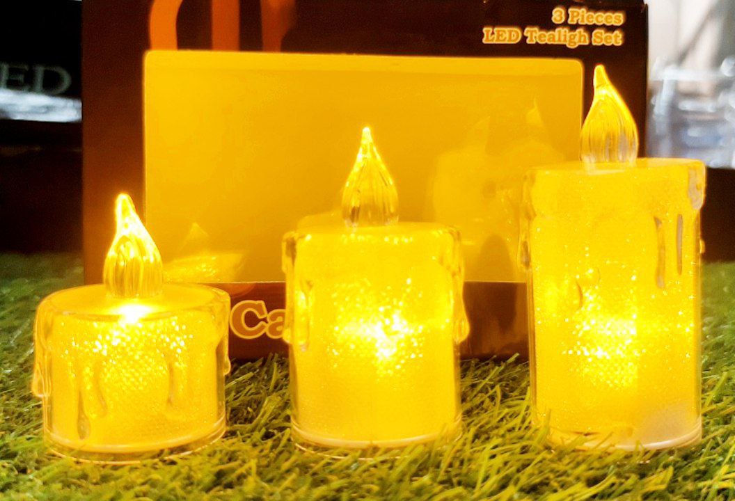 Luxury Ice Candle set of 3