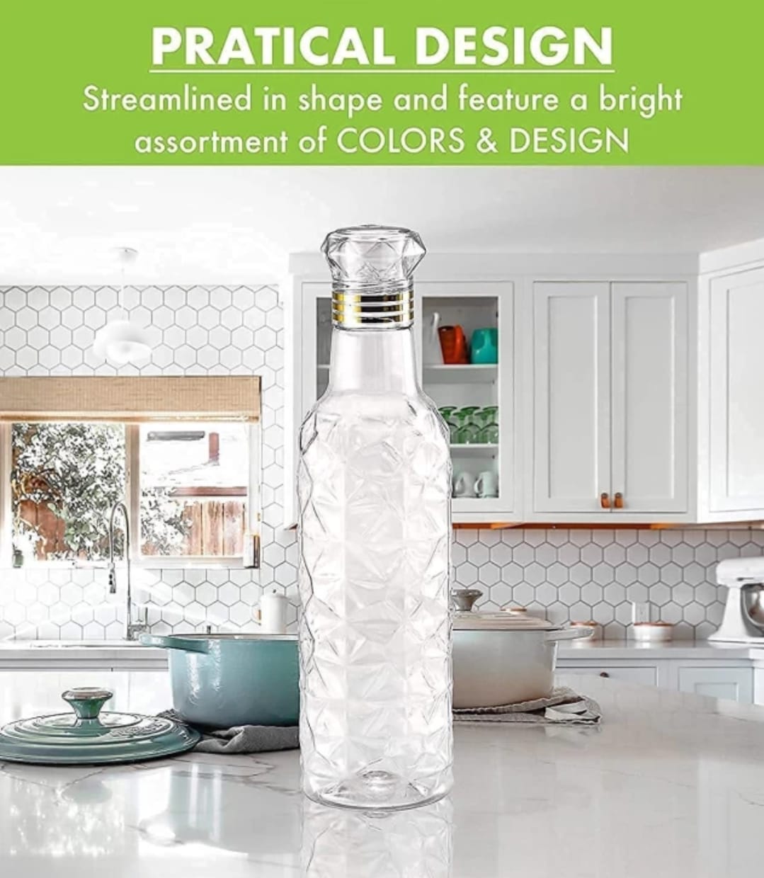 Transparent Diamond Bottle