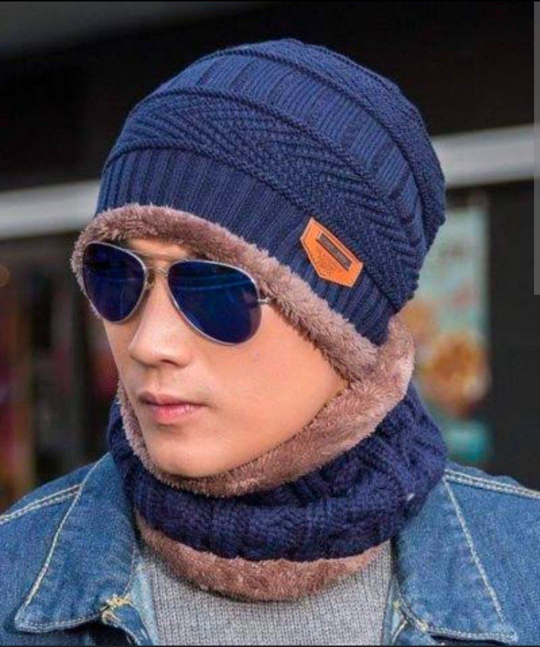 Stylish Winter cap with scap ( 2 in 1 )