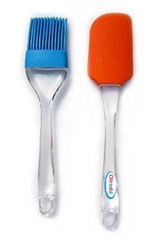 1 Oil Brush with 1 Spatula Medium ( 1 Pair )