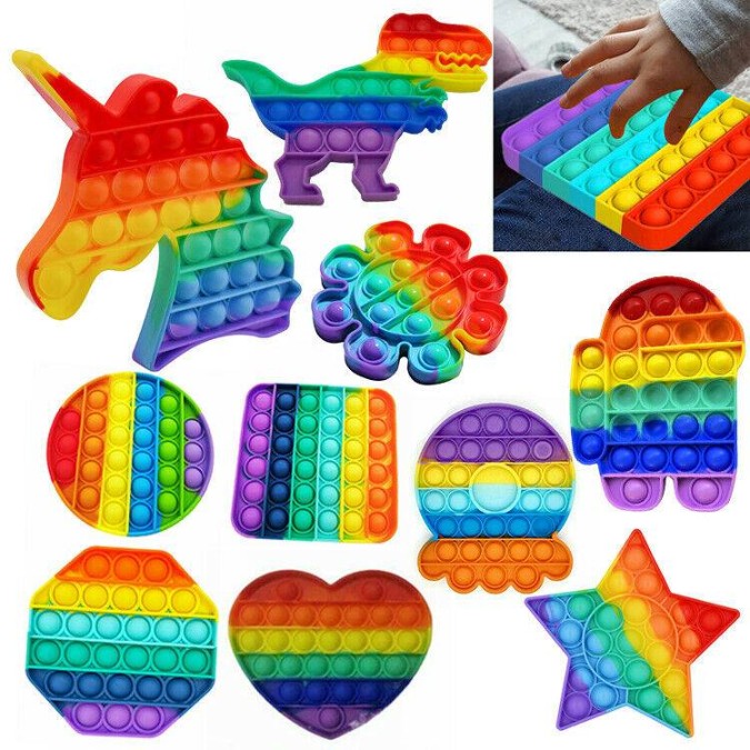 Silicon Pop it Toys multi designs